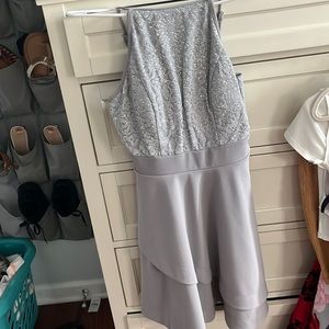 size 5 grey prom dress
